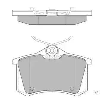 Тормозные колодки дисковые HAGEN GP1391