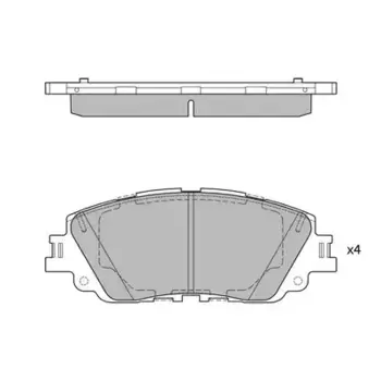 Тормозные колодки дисковые HAGEN GP4275