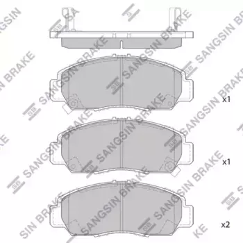 Тормозные колодки дисковые HI-Q SP2012A