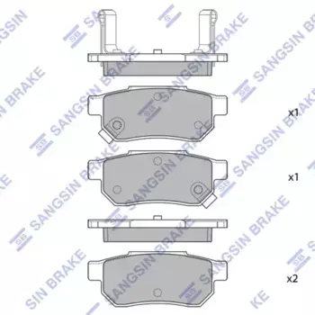 Тормозные колодки дисковые HI-Q SP2148