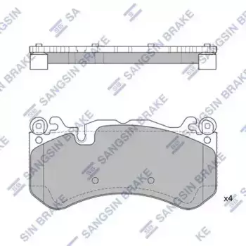 Тормозные колодки дисковые HI-Q SP2187