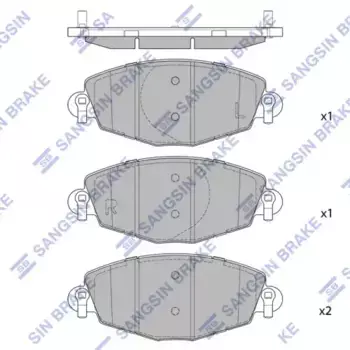 Тормозные колодки дисковые HI-Q SP2272