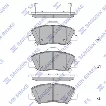 Тормозные колодки дисковые HI-Q SP2279