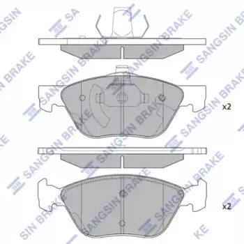 Тормозные колодки дисковые HI-Q SP2294