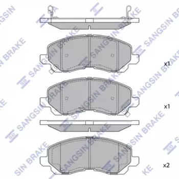 Тормозные колодки дисковые HI-Q SP2371