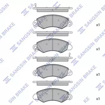 Тормозные колодки дисковые HI-Q SP2458