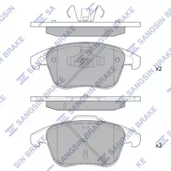 Тормозные колодки дисковые HI-Q SP2473