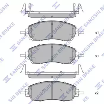 Тормозные колодки дисковые HI-Q SP2618