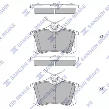Тормозные колодки дисковые HI-Q SP2667