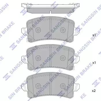 Тормозные колодки дисковые HI-Q SP2692