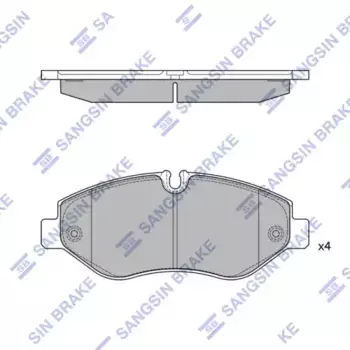 Тормозные колодки дисковые HI-Q SP2708