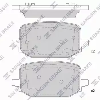 Тормозные колодки дисковые HI-Q SP4434