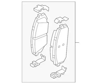 Тормозные колодки дисковые HYUNDAI 58101L1A02