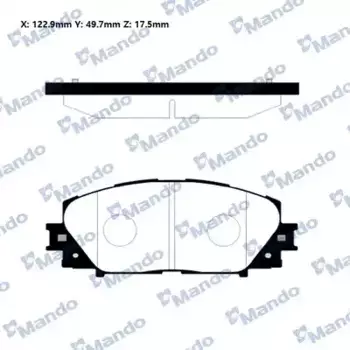 Тормозные колодки дисковые MANDO MPT12