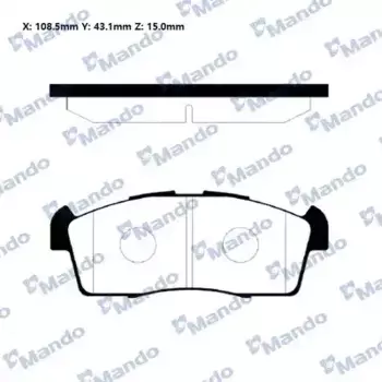 Тормозные колодки дисковые MANDO MPZ03