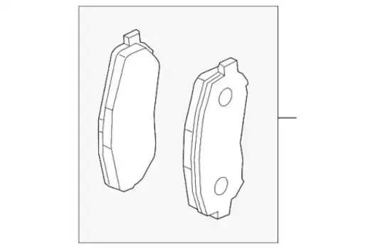 Тормозные колодки дисковые MAZDA K0Y13328ZB