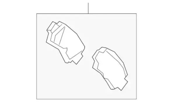 Тормозные колодки дисковые MAZDA KAY02648ZA