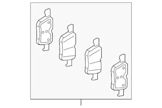 Тормозные колодки дисковые MB 0004203004