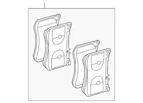 Тормозные колодки дисковые MB 000 420 10 06