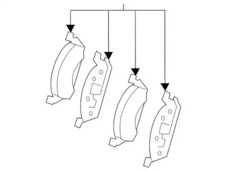 Тормозные колодки дисковые MB 000 420 24 04