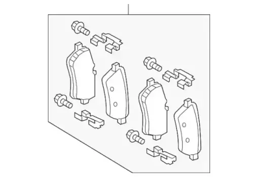 Тормозные колодки дисковые MB 008 420 11 20