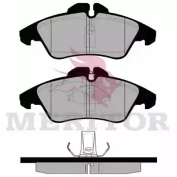 Тормозные колодки дисковые MERITOR MDP1038