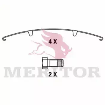 Тормозные колодки дисковые MERITOR MDP3125K