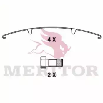 Тормозные колодки дисковые MERITOR MDP3131K