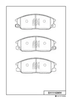 Тормозные колодки дисковые MK KASHIYAMA D11115MH