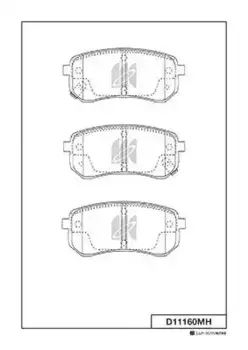 Тормозные колодки дисковые MK KASHIYAMA D11160MH