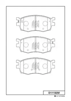 Тормозные колодки дисковые MK KASHIYAMA D11192M