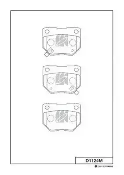 Тормозные колодки дисковые MK KASHIYAMA D1124M