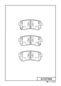 Тормозные колодки дисковые MK KASHIYAMA D11277MH