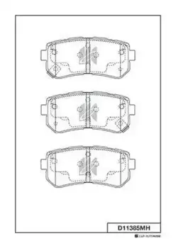 Тормозные колодки дисковые MK KASHIYAMA D11385MH