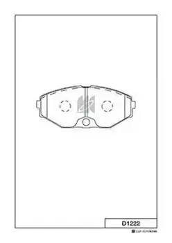 Тормозные колодки дисковые MK KASHIYAMA D1222