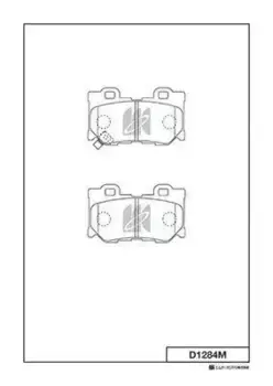 Тормозные колодки дисковые MK KASHIYAMA D1284M
