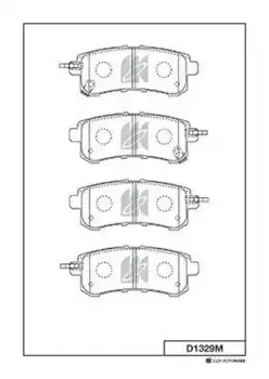 Тормозные колодки дисковые MK KASHIYAMA D1329M