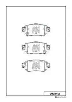 Тормозные колодки дисковые MK KASHIYAMA D1341M