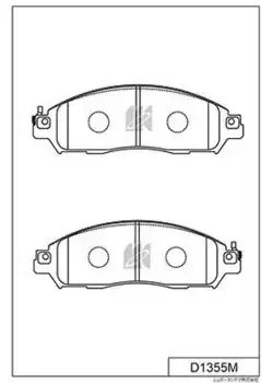 Тормозные колодки дисковые MK KASHIYAMA D1355M