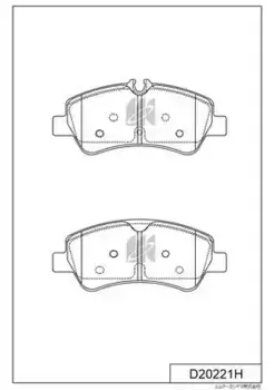 Тормозные колодки дисковые MK KASHIYAMA D20221H
