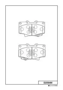 Тормозные колодки дисковые MK KASHIYAMA D2094MH