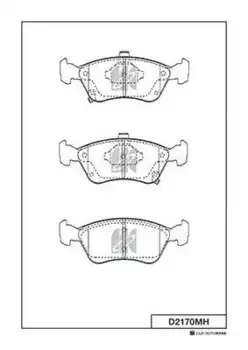 Тормозные колодки дисковые MK KASHIYAMA D2170MH