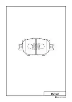 Тормозные колодки дисковые MK KASHIYAMA D2193