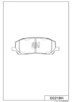 Тормозные колодки дисковые MK KASHIYAMA D2218H