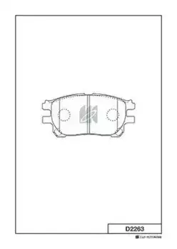 Тормозные колодки дисковые MK KASHIYAMA D2263