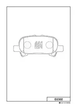 Тормозные колодки дисковые MK KASHIYAMA D2302