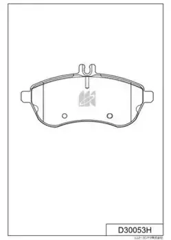 Тормозные колодки дисковые MK KASHIYAMA D30053H