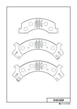 Тормозные колодки дисковые MK KASHIYAMA D4018M