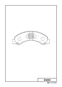 Тормозные колодки дисковые MK KASHIYAMA D4052H