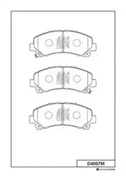 Тормозные колодки дисковые MK KASHIYAMA D4057M